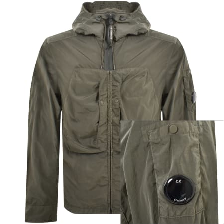 Product Image for CP Company Chrome Full Zip Overshirt Green