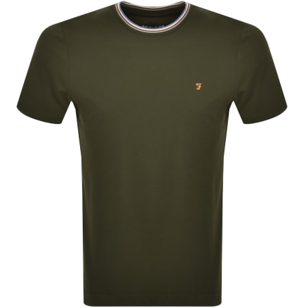 Product Image for Farah Vintage Alvin Tipped T Shirt Green