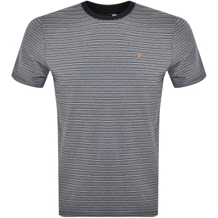 Product Image for Farah Vintage Wilmot Stripe T Shirt Navy