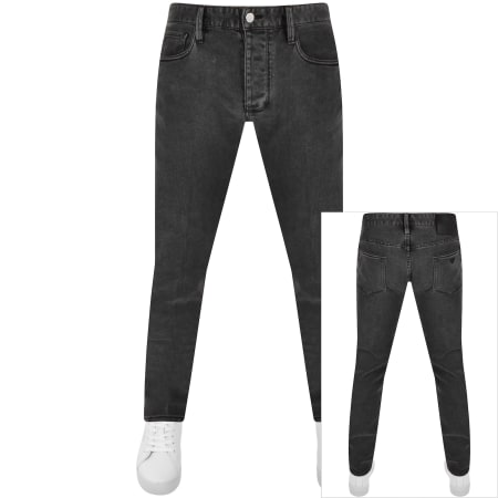 Emporio Armani J06 Slim Fit Jeans Dark Wash Grey Mainline Menswear
