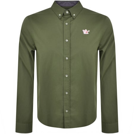 Product image for True Religion Buddha Patch Shirt Khaki