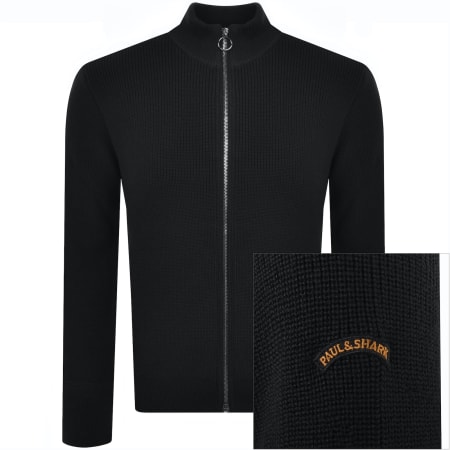 Paul And Shark Wool Quarter Zip Jumper BlackPaul And Shark Wool Quarter Zip Jumper Black Male X Large