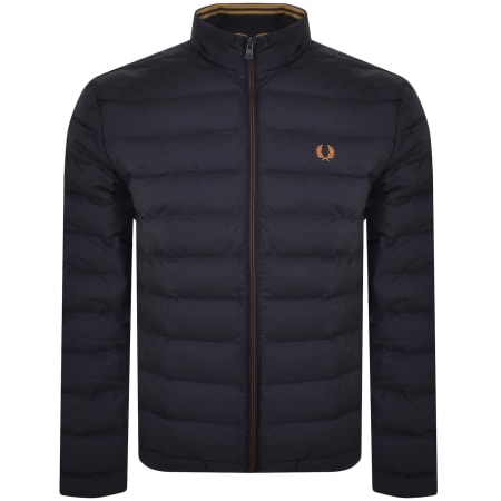 Fred perry brentham hooded jacket navy new arrivals