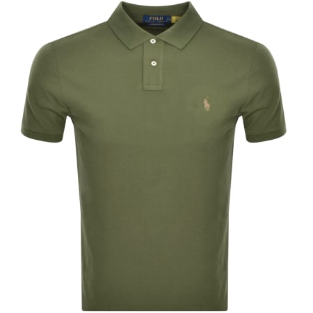 Ralph Lauren Custom Slim Fit Polo T Shirt Green Mainline Menswear United States