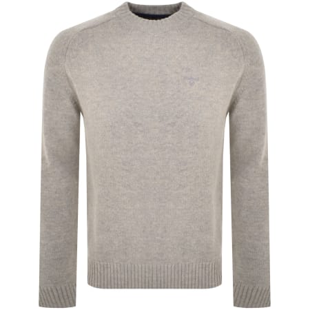 Grey barbour jumper top