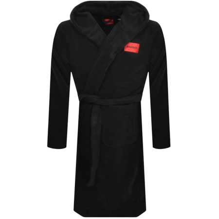 Emporio Armani Hooded Dressing Gown Black Mainline Menswear