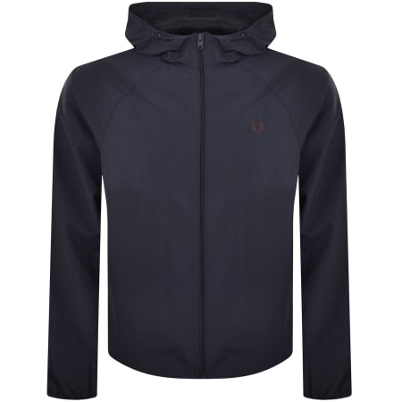 Fred perry hooded brentham jacket navy shop