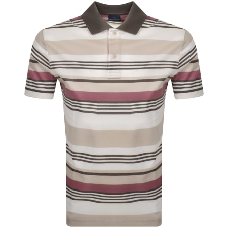 Product image for Paul And Shark Logo Polo T Shirt Beige