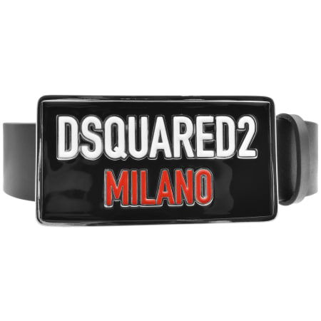 Product image for DSQUARED2 Logo Plaque Belt Black
