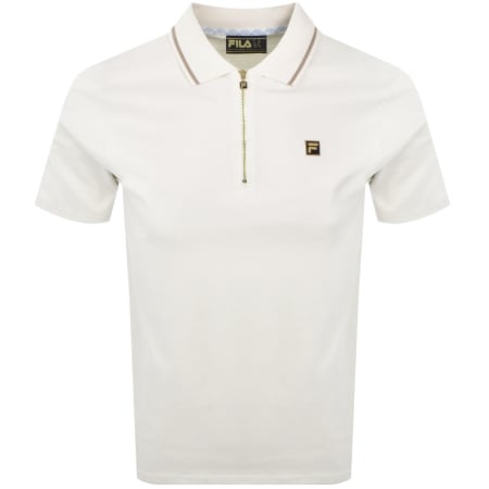 Product image for Fila Vintage Lemar Polo T Shirt Off White