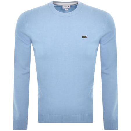 Product image for Lacoste Crew Neck Knit Jumper Blue