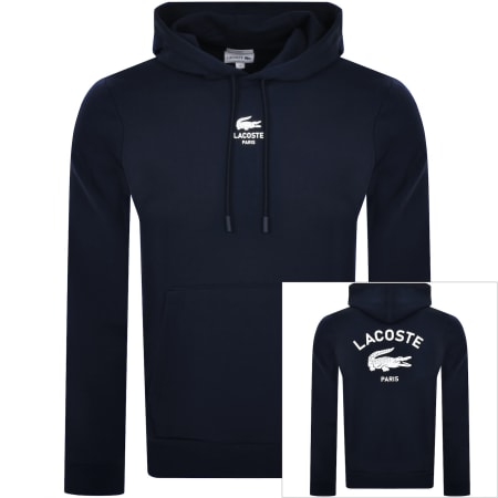 Product image for Lacoste Logo Hoodie Navy