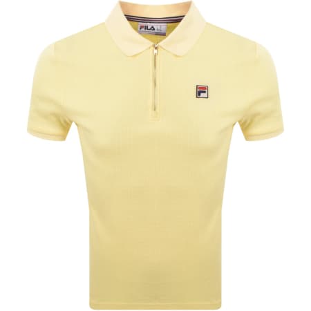 Product image for Fila Vintage Benjamin Polo T Shirt Yellow