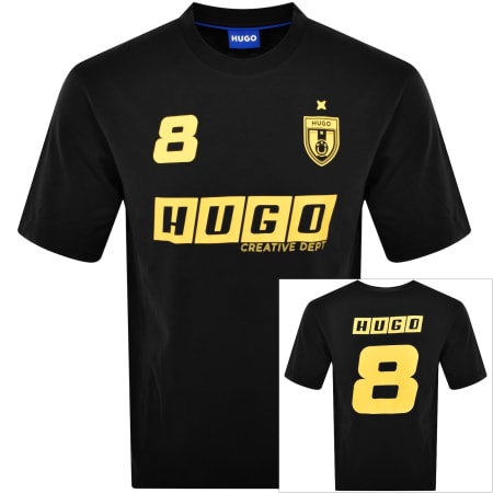 Product image for HUGO Blue Nebulop T Shirt Black