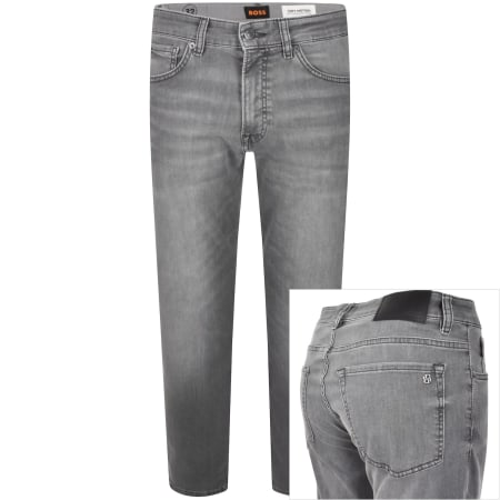 Product image for BOSS Re Maine Regular Fit Mid Wash Jeans Grey