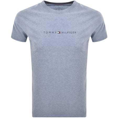 Product image for Tommy Hilfiger Logo T Shirt Blue