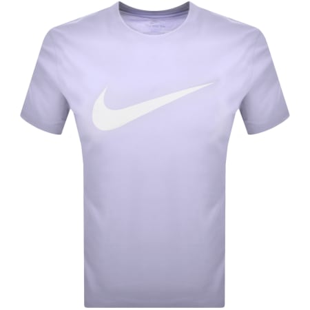 Product image for Nike Crew Neck Icon Swoosh T Shirt Lilac