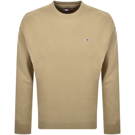 Product image for Tommy Jeans Flag Logo Sweatshirt Beige