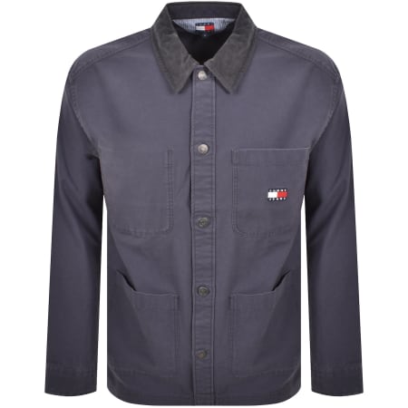 Product image for Tommy Jeans Canvas Cord Overshirt Black
