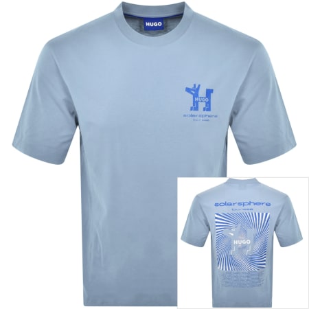 Product image for HUGO Blue Nedix T Shirt Light Blue