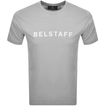 Product image for Belstaff Short Sleeve Logo T Shirt Cement Grey