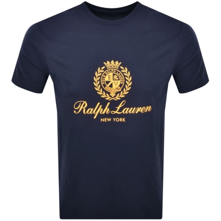Product image for Ralph Lauren Crew Neck T Shirt Navy