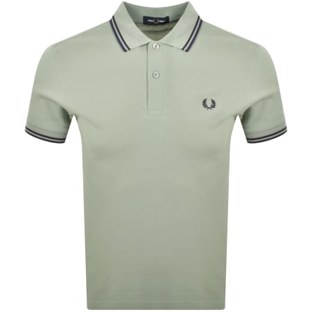 Product image for Fred Perry Twin Tipped Polo T Shirt Green