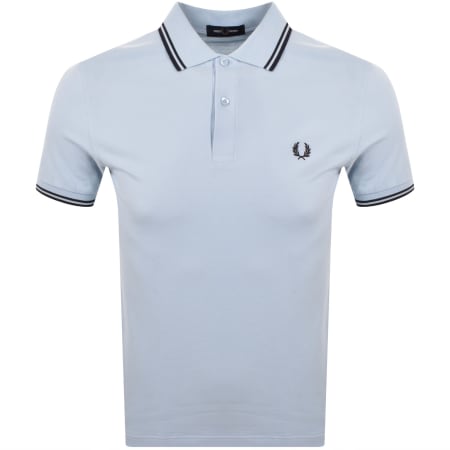 Product image for Fred Perry Twin Tipped Polo T Shirt Blue