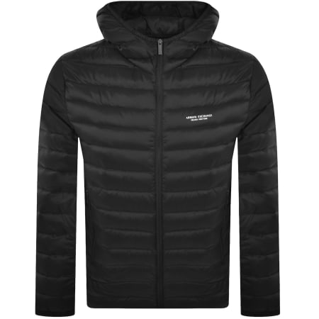 Product image for Armani Exchange Hooded Down Jacket Black