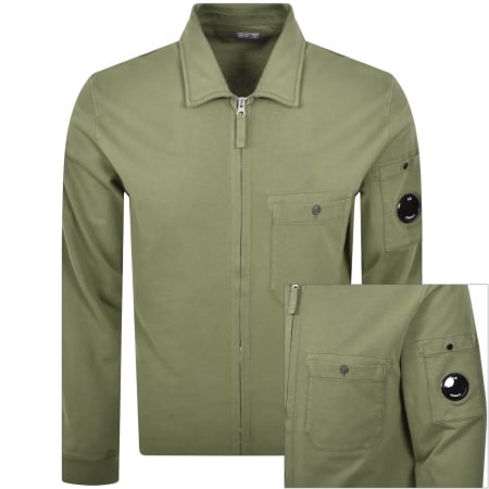 Product image for CP Company Collared Sweatshirt Green