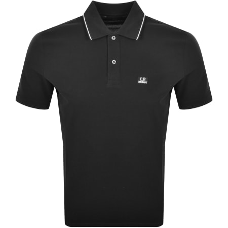 Product image for CP Company Polo T Shirt Black