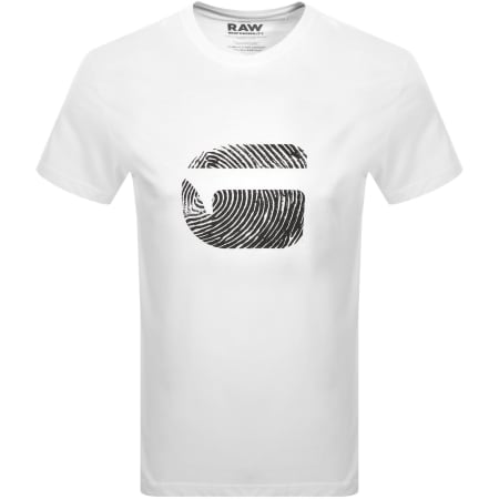 Product image for G-Star Finger Print Burger T Shirt White