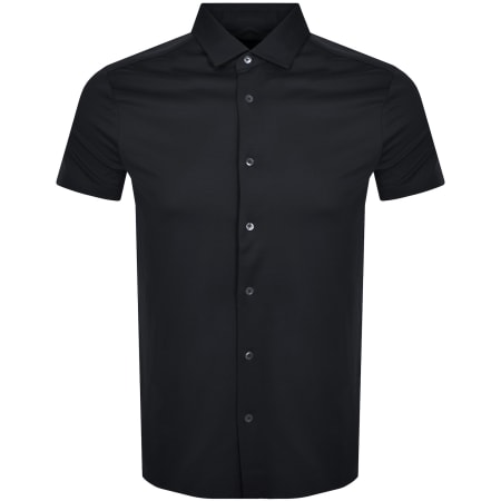 Product image for Emporio Armani Short Sleeved Jersey Shirt Navy