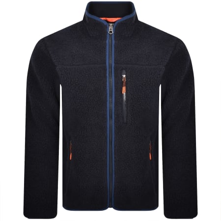 Product image for Superdry Fleece Jacket Eclipse Navy