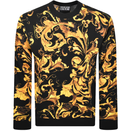 Product image for Versace Jeans Couture Print Sweatshirt Black