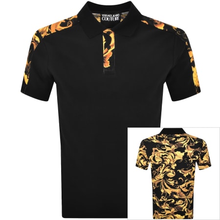 Product image for Versace Jeans Couture Barocco Polo Black