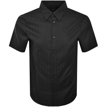 Product image for Armani Exchange Short Sleeve Shirt Black