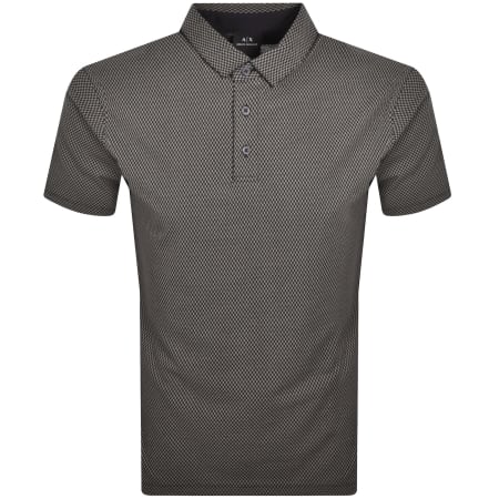 Product image for Armani Exchange Patterned Polo T Shirt Navy