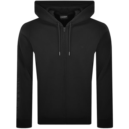 Product image for Emporio Armani Lounge Full Zip Hoodie Black