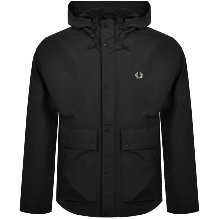 Product image for Fred Perry Cropped Ripstop Parka Jacket Black