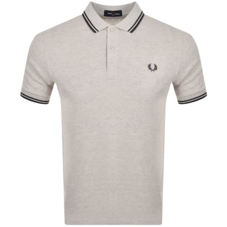 Product image for Fred Perry Twin Tipped Polo T Shirt Beige
