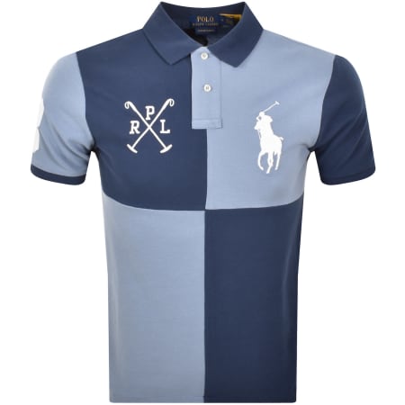 Product image for Ralph Lauren Custom Slim Polo T Shirt Navy
