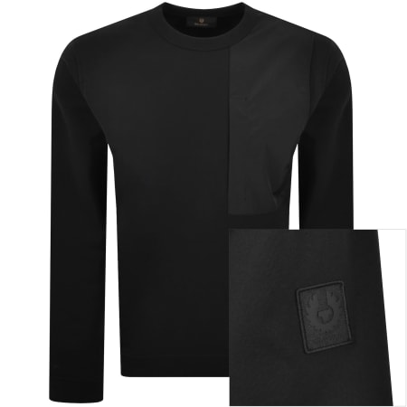 Product image for Belstaff Cover Crew Neck Sweatshirt Black