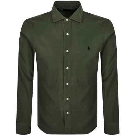 Product image for Ralph Lauren Corduroy Shirt Olive Green