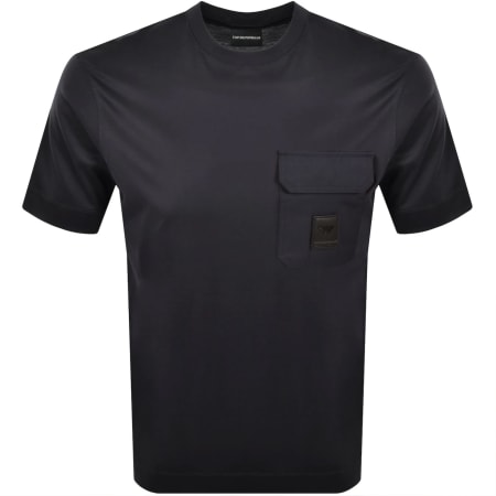 Product image for Emporio Armani Logo T Shirt Navy