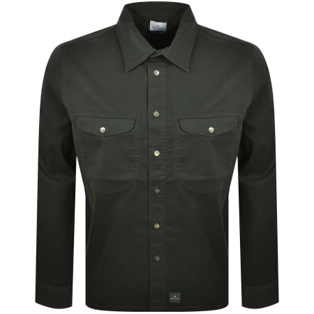 Product image for Paul Smith Casual Fit Long Sleeved Shirt Green