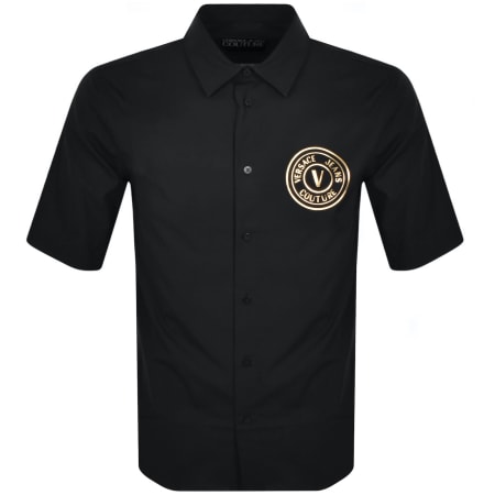 Product image for Versace Jeans Couture V Emblem Shirt Black