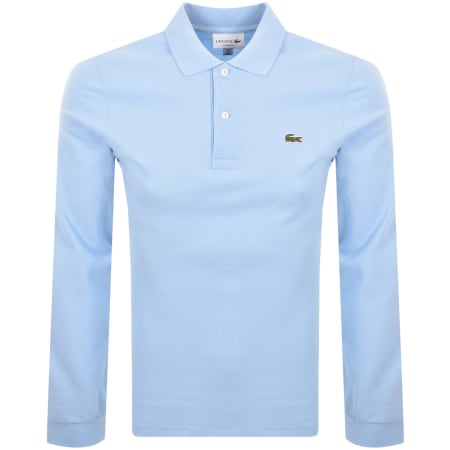Product image for Lacoste Long Sleeve Polo T Shirt Sky Blue
