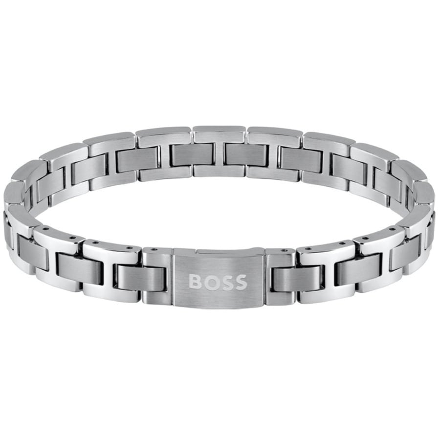 Image number 1 for BOSS Metal Link Essentials Bracelet Silver