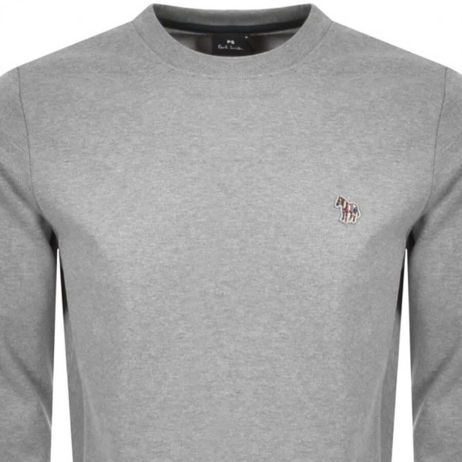 Image number 2 for Paul Smith Crew Neck Sweatshirt Grey